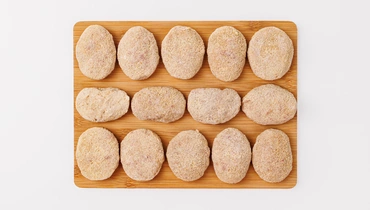 Изображение товара Биточки из говядины и курицы, замороженные, 840 г ВкусВилл