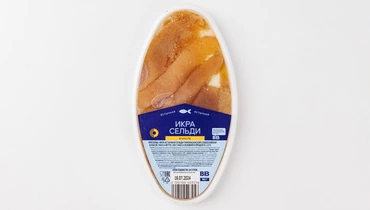 Икра ястычная сельди соленая в масле, 180 г