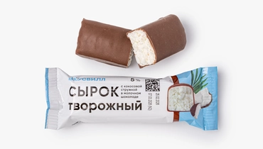 Сырок творожный с&nbsp;кокосовой стружкой 5%