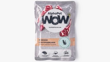 Влажный корм для&nbsp;кошек с&nbsp;чувствительным пищевар. "Ягненок с&nbsp;потрошками" 85г