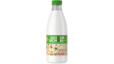 Изображение товара Молоко ЭкоНива пастеризованное цельное 3,3-6% 1&nbsp;л