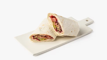 Изображение товара Праздничная шаурма с уткой, яблоком и брусничным соусом 348 рублей