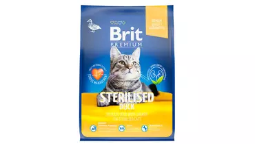 Изображение товара Сухой корм для стерилизованных кошек BRIT Premium Duck&Chicken 400г