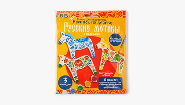 Изображение товара Набор для творчества роспись по дереву Елочные игрушки Русские мотивы