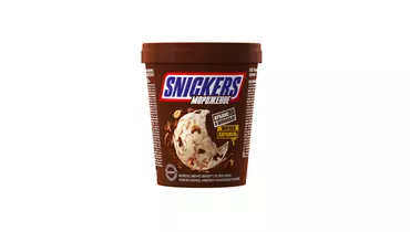 Изображение товара Мороженое Snickers сливочное с пастой арахиса карамелью и какаосодержащей прослойкой 288 г