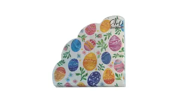 Салфетки бумажные Art Bouquet Акварельные яйца 3-слойные 32 см 12 л