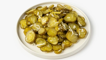 Огурцы соленые нарезанные, с&nbsp;хреном