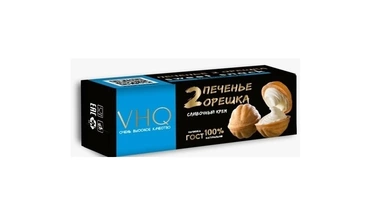 Изображение товара Печенье орешек VHQ сливочный крем 11,7% 44 г натуральный состав