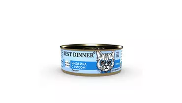 Изображение товара Влажный корм для кошек BEST DINNER Vet Profi Exclusive Renal 100г индейка рис