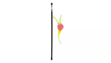 Изображение товара Игрушка для кошек удочка дразнилка с букашкой Happy me 40см разноцветная