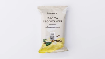 Масса творожная с ванилью обезжиренная, 90 г