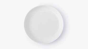 Изображение товара Фарфоровая тарелка с бортиками 20 см для разных блюд