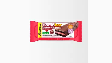 Пирожное протеиновое Bombbar глазированное со вкусом Брауни с&nbsp;вишней 45 г