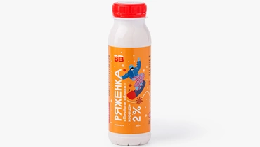 Изображение товара Ряженка Печеное яблоко-корица 2% натуральный кисломолочный напиток