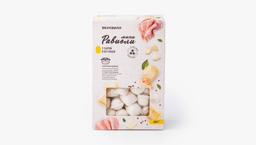 Равиоли мини с сыром и ветчиной