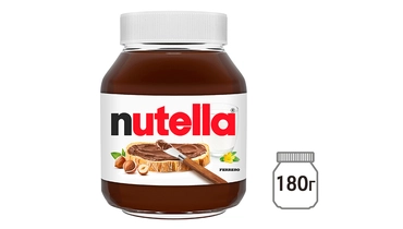 Изображение товара Паста ореховая Nutella с добавлением какао 180 г - вкусное лакомство для всей семьи
