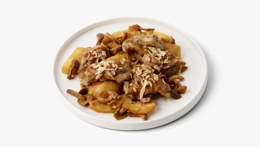 Изображение товара Курица су-вид с картофельными дольками и опятами