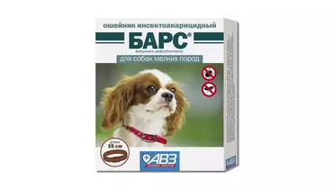 Изображение товара Ошейник инсектоакарицидный для собак мелких пород 35 см АВЗ