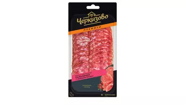 Изображение товара Колбаса сырокопченая Черкизово Сальчичон с розовым перцем 85 г нарезка