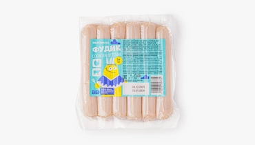 Изображение товара Сосиски из мяса индейки и говядины для детей 240 г ВкусВилл