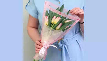 Букетик 11 розовых тюльпанов FMART by flowwow