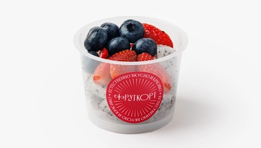 Изображение товара Фруктовый микс в стаканчике голубика питахайя клубника 170 г ВкусВилл