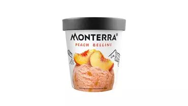 Изображение товара Мороженое Monterra Беллини 480 мл - персиковый вкус, десерт