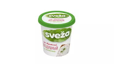 Изображение товара Сыр творожный Sveza Воздушный с зеленью 150 г натуральный