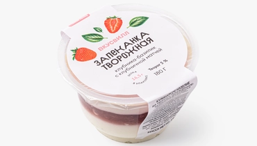 Запеканка творожная клубника-базилик с&nbsp;клубничной матчей