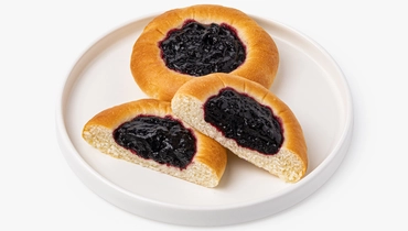 Булочки-кругляшки "Постные" с&nbsp;черничной начинкой, 2 шт