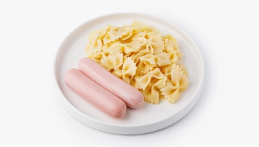 Сосиски вегетарианские с фарфалле