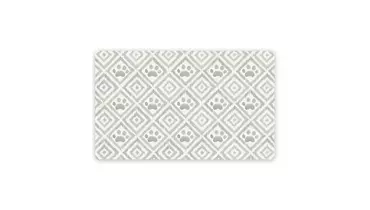 Изображение товара Коврик под миски TARHONG Paw Ikat 48х29 см бежевый для собак