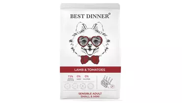 Изображение товара BEST DINNER Sensible Adult Mini Lamb&Tomatoes Корм сух.ягн/томаты д/собак мелких пор.1,5кг