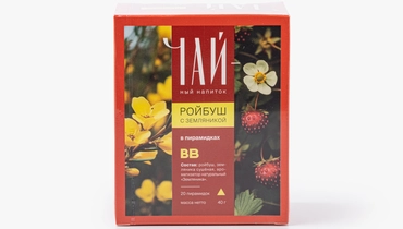 Напиток чайный "Ройбуш с&nbsp;земляникой", в&nbsp;пирамидках