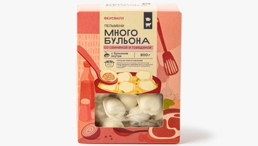 Изображение товара Пельмени "Много бульона" со свининой и говядиной