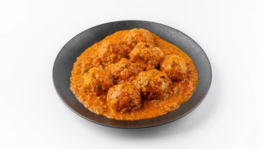 Семейная порция ежиков "по-домашнему" в томатно - сливочном соусе (8 шт) Семейная порция ежиков "по-домашнему" в томатно - сливочном соусе (8 шт)