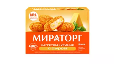 Наггетсы Мираторг куриные с&nbsp;сыром 250 г