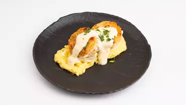 Котлеты рыбные с картофельным пюре