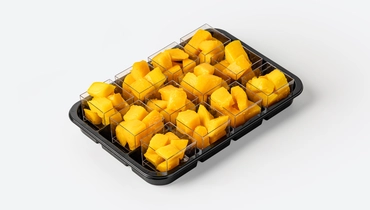 Изображение товара Фруктовый сет из сладкого манго 12 шт по 50 г для фуршета