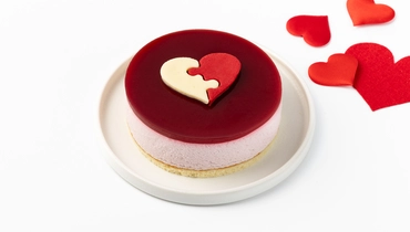 Торт-мини "Половинки" малиновый мусс