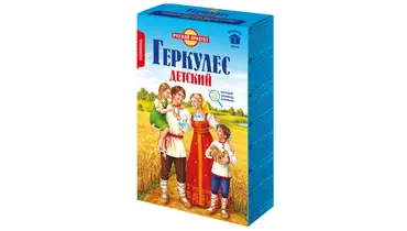 Изображение товара Геркулес Русский продукт Детский 350 г хлопья из цельного зерна для детей от 3 лет