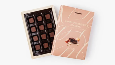 Конфеты "Фундучно-кедровое пралине" в молочном шок.