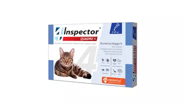 Изображение товара Капли Inspector Квадро для кошек 1-4 кг от паразитов I301 Экопром