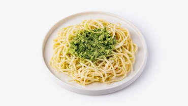 Изображение товара Спагетти с соусом песто и свежим базиликом 200 г