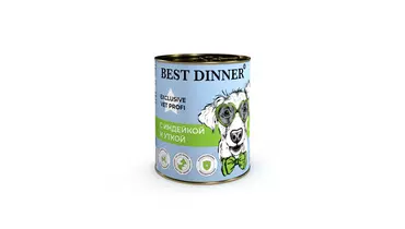 Изображение товара BEST DINNER Vet Profi Exclusive Гипоаллергенный влажный корм для собак 340 г Индека и Утка