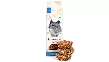 Изображение товара Лакомство для грызунов Корзинка MIX 120 г натуральное угощение питомца