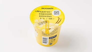 Йогурт "Мадагаскарская ваниль" 5%
