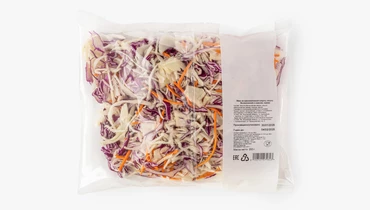Изображение товара Микс из капусты краснокачанной, белокачанной и моркови 200 г ВкусВилл