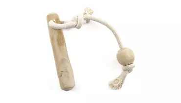 Изображение товара Игрушка для собак COFFEE WOOD кофейная палка с деревянным шариком размер M