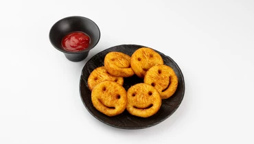 Изображение товара Картофельные улыбки с кетчупом - вкусная закуска для любого случая